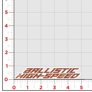 Ballistic High Speed Logo Sticker