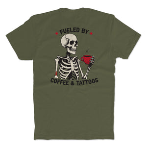Fueled By Coffee And Tattoos T-Shirt