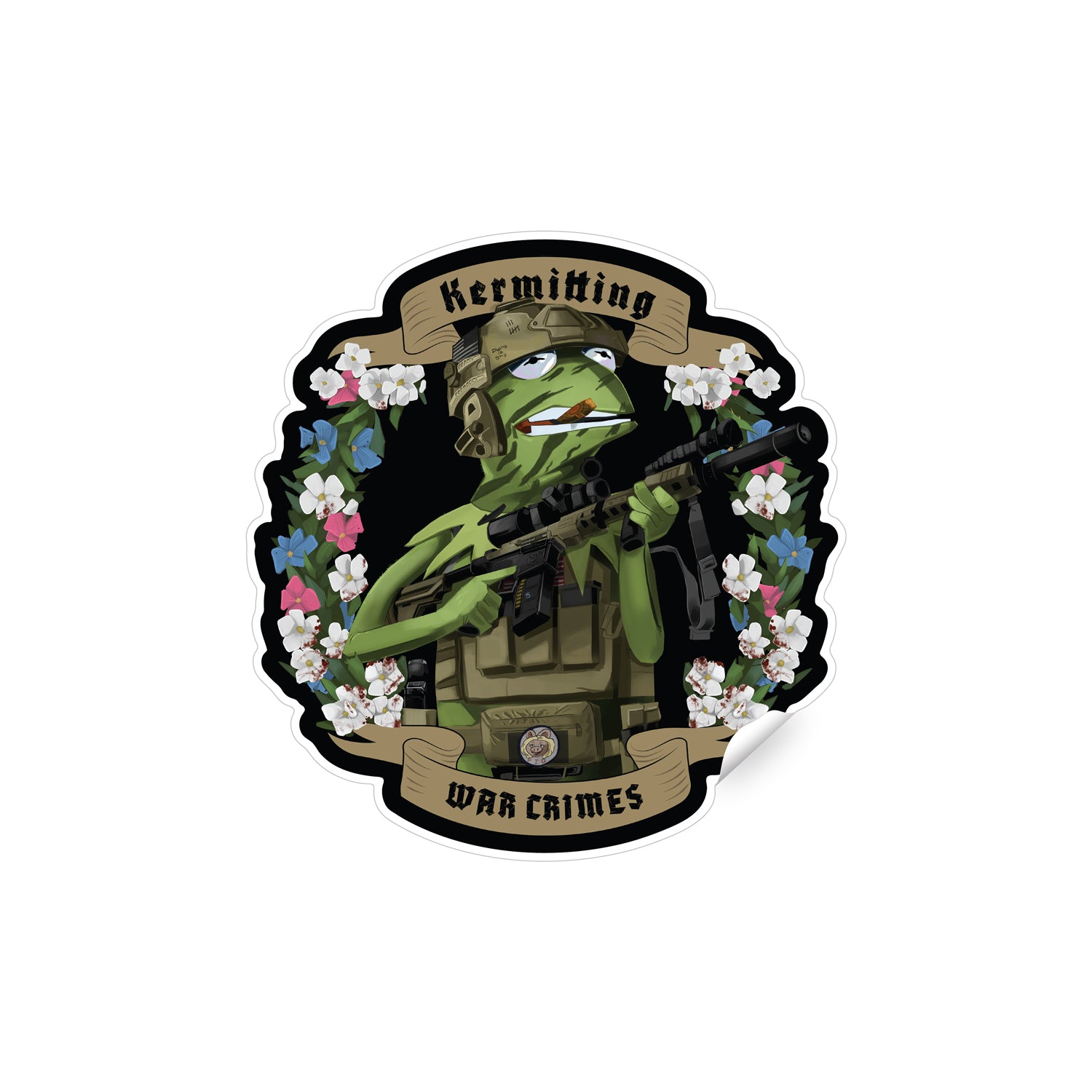 Kermitting Sticker