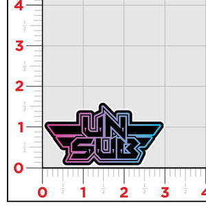Unsubscribe Wing Logo Sticker